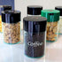 1/2 LB – Patented Airtight Container | Multi-use Vacuum Container Works as Smell Proof Containers for Ground Coffee and Coffee Bean Containers. Bl...