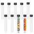10pcs 20x150mm Glass Test Tubes, 30ml Boro Clear Propagation Tube for Plants, Tube Vials Container with Black Screw Cap, Scientific Experiment Can...