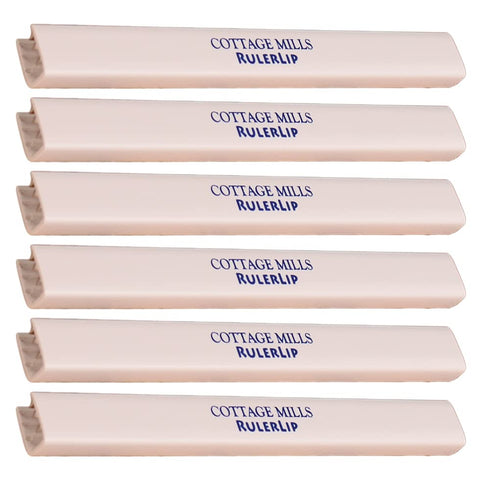 Ruler Lip 6 Inch - Stabilize Your Ruler - Turns Ruler Into a T-Square - 6 Pack...