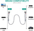 Goalfish RCA Cable, 20Feet/6m RCA Audio Cable 2 Male to 2 Male RCA Subwoofer Cable Nylon-Braided Auxiliary RCA to RCA Stereo Cord for Home Theater...