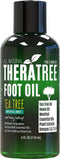 Foot Oil with Tea Tree Oil, Neem Oil, and Menthol Mint - Helps Skin Irritation and Foot Odor – Moisturizing TheraTree...