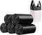 Small Black Trash Bags,Thicken Value 4 Gallon Trash Bag with Handle,100 Counts Small Garbage Bags Wastebasket Trash Can for Bathroom Bedroom Offic...
