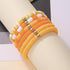 Macaron Multi-layer 6Pcs Bohemia Bracelet for Women Heishi Clay Bead Stretch Bracelets Stackable Colorful Summer Beach Hawaii Boho Jewelry Hallowe...