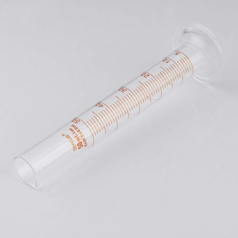 StonyLab 2-Pack 50ml Borosilicate Glass Graduated Cylinder Measuring Cylinder...