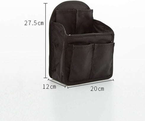 Nylon Backpack Organizer Insert Diaper Bag Purse Organizer Detachable Bag in Bag for Men Women Black...