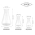 Hemobllo Plastic Erlenmeyer Flask - 3 Pcs Plastic Conical Flask Graduated Erlenmeyer Flask Set Scientific Plastic Flasks for Experiment Laboratory...