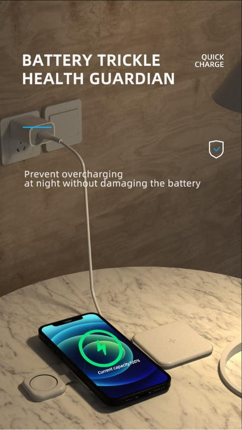 3 in 1 Wireless Charger, Magnetic Foldable 3 in 1 Charging Station, Fast Wireless Charging Pad, Compatible for iPhone 14/Pro/Max/Plus/13/12 Series...