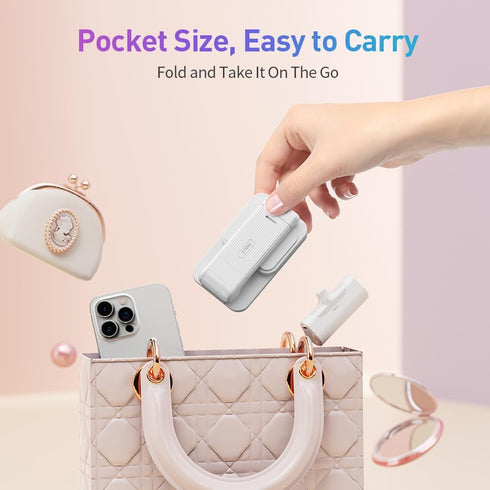 iWALK StandMe Mag Foldable Magnetic iPhone Stand for Desk, Height Adjustable Hands-Free Magnetic Phone Holder Stand, Compatible with iPhone 15 14 ...