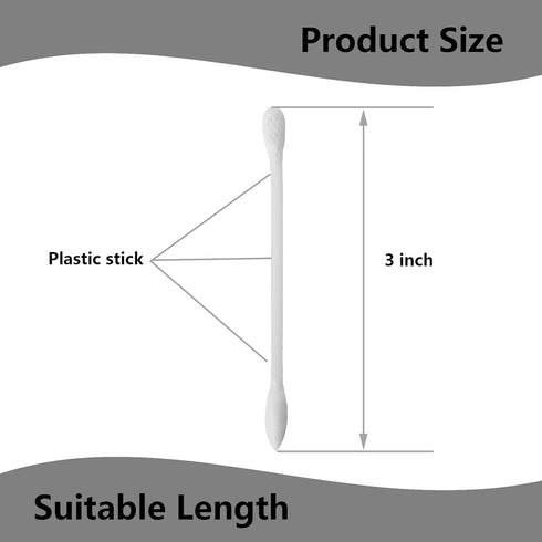 900pcs Precision Cotton Swabs,Cosmetic Makeup Applicators,Multi-Purpose Dual Tips Applicators with Pointed and Flattened Tip...