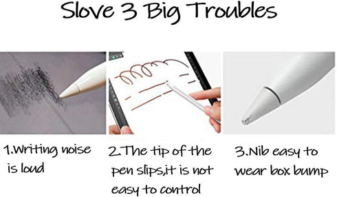 OneCut 8 Pcs Silicone Pencil Nib/Tip Protector Cap for Drawing Noiseless Compatible for Apple Pencil 1st/2nd Replacement Non-Slip Writing Nib/Tip ...