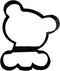 BABY BEAR OUTLINE CUB WOODLAND CREATURE FOREST ANIMAL COOKIE CUTTER MADE IN USA PR3640...