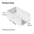 2PCS 2" x 3.5" Vinyl Fence Brackets, Rail Mount Bracket, Vinyl Fence Parts, Screws Included, White...