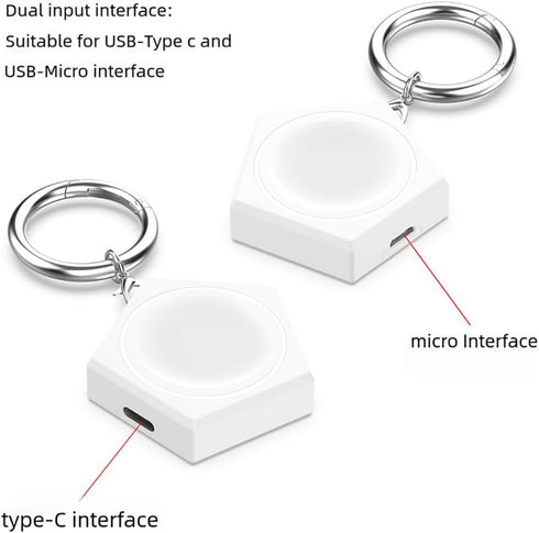 Portable Wireless Charger for Samsung Galaxy Watch 6/6 Classic, Watch 5/5 Pro,Watch 4/4 Classic, Watch 3,Galaxy Active/Active 2 Charging Dock for ...