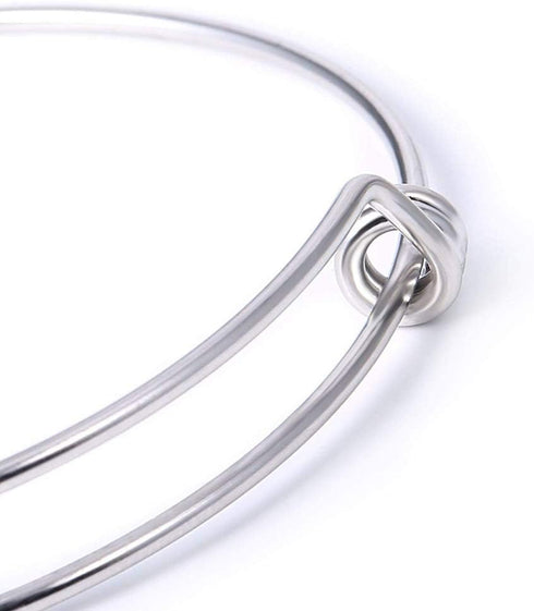 Serdokntbig Yumei Jewelry Adjustable Wire Blank Bangle Bracelet for Womens DIY Jewelry Making,2.6 Inch,Pack of 20...