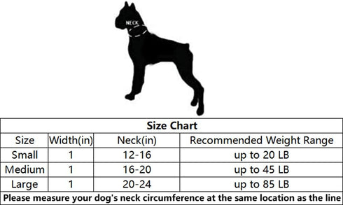 Martingale Dog Collar, Heavyduty Nylon Dog Collar, Black, Large...