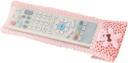 AKOAK 3 Pieces of Air Conditioning Remote Control Protective Cover, Bear Lace Fabric Air Conditioning Remote Control Protective Cover, Home Applia...