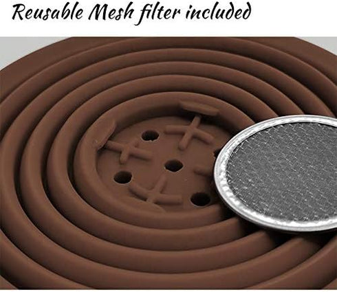 Collapsible Coffee Dripper Pour Over Coffee Filter, Silicone Reusable Coffee Maker,Paperless Coffee Brew Maker,Dishwasher Safe,Carabineer for Hiki...