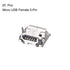 uxcell 20PCS Micro USB Female Socket Connector Port, 5-Pin DIP 180 Degree, Replacement Adapter...