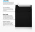 LUXPaper Square Invitation Envelopes | Peel & Press | 5 1/2" x 5 1/2" | Midnight Black | 80lb. Text | 50 Qty...