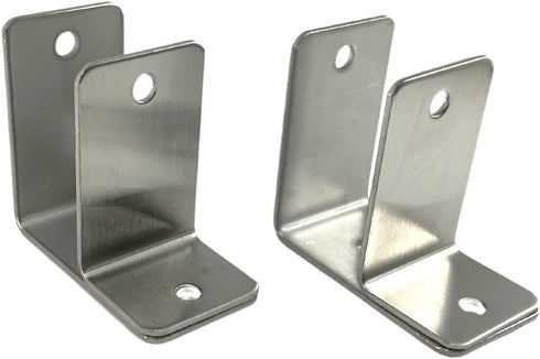 Harris Hardware TP15239 Stamped Steel Pilaster Pack for 1-1/4 in. Post, 2 One-Ear Brackets and One Way Fasteners...
