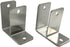 Harris Hardware TP15239 Stamped Steel Pilaster Pack for 1-1/4 in. Post, 2 One-Ear Brackets and One Way Fasteners...