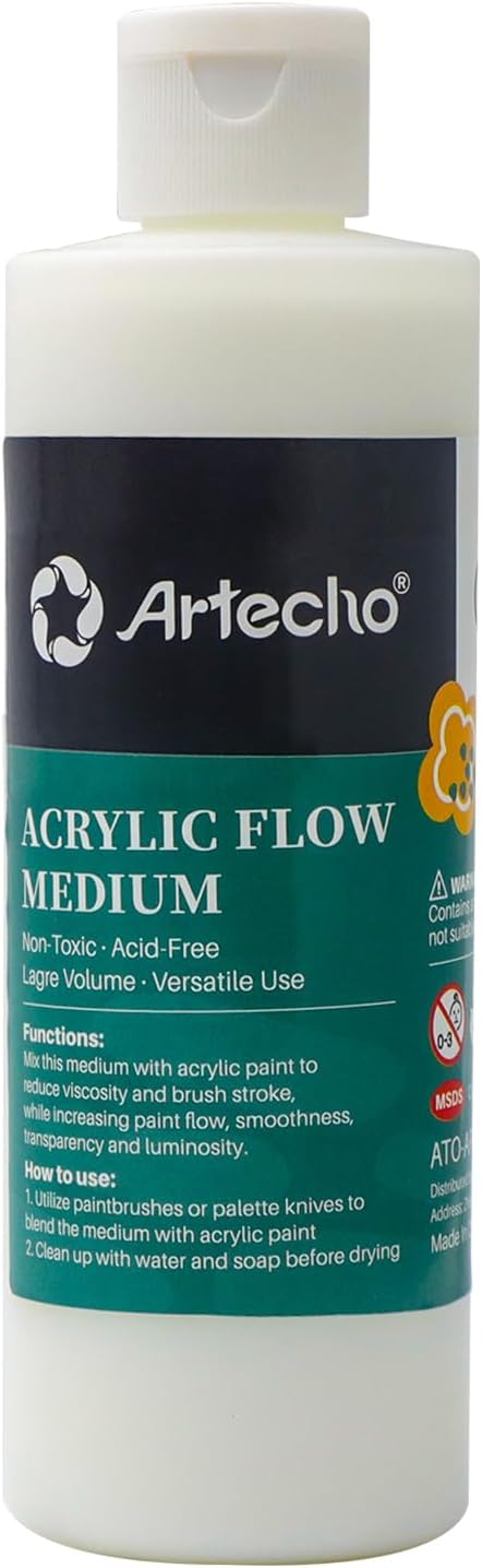 Artecho Pouring Effects Medium 8oz / 236ml, Acrylic Medium for Acrylic Paint, Premium Acrylic Paint Thinner...