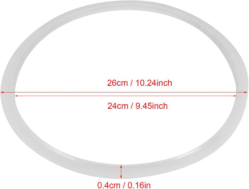 Rubber For Pressure Cooker,Pressure Cooker Gasket Pressure Cooker Sealing , Clear Silicone Gasket Sealing Replacement for Home Pressure Cooker Kit...