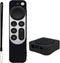 Black Remote Cover Replacement for 2021 Apple TV Siri Remote (2nd Generation), TV Box Case for Apple TV 6th Gen 2021, Anti-Lost Lanyard...