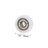CNBTR 4PCS Nylon Round Pulley Track Roller Bearing Wheel 6x26x8mm 626ZZ Model Load 79KG for Furniture Hardware Accessories and Mobile Door White...
