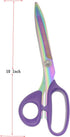 Fabric Scissors,Multi-Purpose Heavy Duty Colorful Titanium Plated Stainless Steel Sewing Scissors,Sewing Fabric Leather Dressmaking Shears Profess...