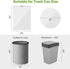 15 Gallon Tall Kitchen Trash Bags Drawstring - 1.2 Mil Thick White Garbage Bag for Office Kitchen, 45 Count...