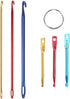 Zuoyou Crochet Hook Kit with Mini Keychain Crochet Hook, Aluminum Tunisian Afghan Crochet Knitting Needle with Eye......