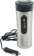 RoadPro RP0719 12-Volt 15oz. Premium Heated Travel Mug, Silver, Black...