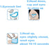 65 Pcs 5ml Disposable Eye Wash Cups Portable Plastic Measuring Cup Eye Flush Cleaning Cups...