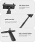 MOUNTDOG Portable Webcam Stand & Mini Tripod - Extendable Tabletop Tripod for iPhone, Camera, Samsung & Smartphone - 360 Rotation, Black...