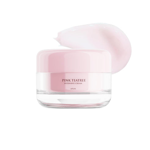 aplin Pink Tea Tree Intensive Cream - 50g/1.7 Oz, CICA, Allantoin, Korean Skin Care, Moisturizing, Hydrating...