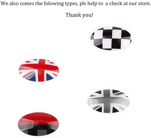 GTINTHEBOX JCW Style ABS Shift Knob Automatic Trans Trim Badge Covers for Mini Cooper/Cooper S Hardtop (F56), Hardtop 4-Door (F55), Convertible (F...