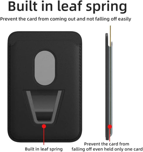 Magnetic Card Wallet Holder with MagSafe for iPhone 14 Pro Max/14 Plus/14 Pro/14, for iPhone 13 Pro Max/13 Pro/13/13 Mini, for iPhone 12/12 Pro/12...
