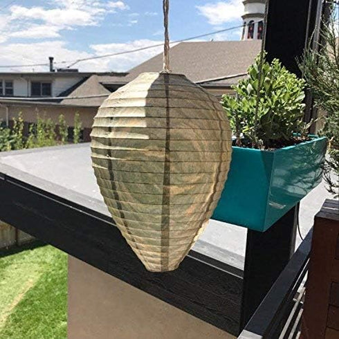 Wasp Nest Decoy - 3 Pack- Eco Friendly Hanging Wasp Repellent...