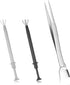 3Pcs Piercing Ball Grabber Tool Set, 4 Prongs Holder Diamond Claw Grabber Pick Up Tool, Precision Stainless Steel Jewelry Tweezers For Tiny Object...