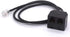 RJ9 Headset Splitter 4P4C Male to 2 RJ9 Female for Plantronics, Jabra, Hot Desking Office Phones (40cm)...