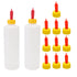 Goat Nipple and Bottles Set, 12 Pieces Small Animal Milk Drink Pritchard Nipple 2 Pieces 400 ml Lamb Feeding Bottle Kit for Feeding Sheep Goat Lam...