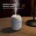 Ultrasonic 220ml Mini Humidifier Aroma Oil Diffuser USB Cool Mist Humidifier with Colorful Night Light for Home Car,Kitchen (White)...