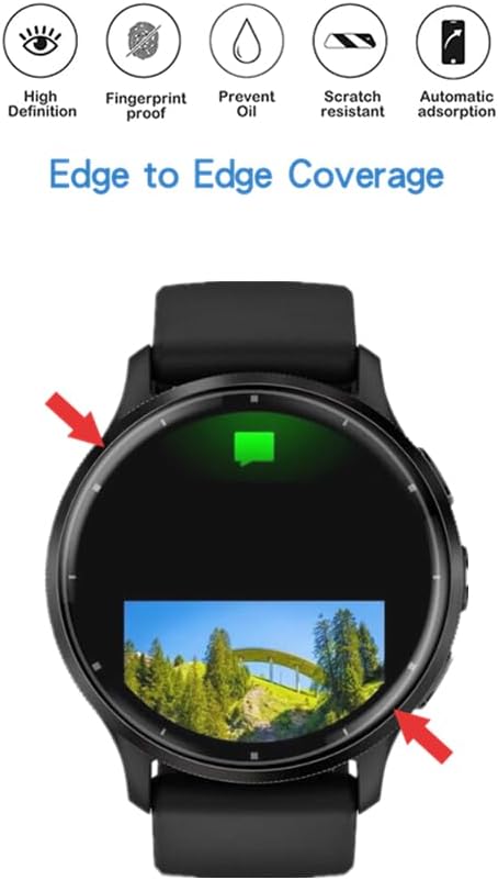 Compatible for Garmin Venu 3 Screen Protector, HD Full Coverage TPU Protective Film Compatible for Venu 3 Smartwatch (3PCS)...