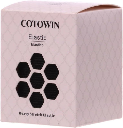 COTOWIN 3-inch Wide Black Heavy Stretch High Elasticity Knit Elastic Band 3 Yards...