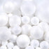 Pllieay 88 White Foam Balls - 6 Sizes, Polystyrene Craft Balls for DIY Art, Household and School Projects...