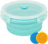 Collapsible Bowl Silicone Collapsible Container Food Storage Containers Collapsible Camping Bowl for Travel Camping Hiking with Airtight Plastic L...