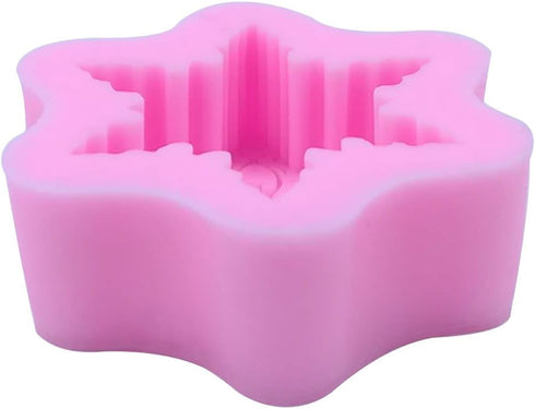 Christmas Snowflake Silicone Mold for Handmade Soap, Crafts, Candle, Chocolate, Muffins, Ice...