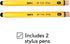 Stylus Pens for Kids, Hexagon Shaped Like a Real Pencil, Compatible with All Touch Screen Devices - Apple IPAD, iPhone, Samsung Galaxy Tab, Amazon...