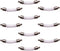 10 pieces Name on rice glass vial pendant screw cap bottle, wish bottle clear glass bottle charms (Bend tube)...